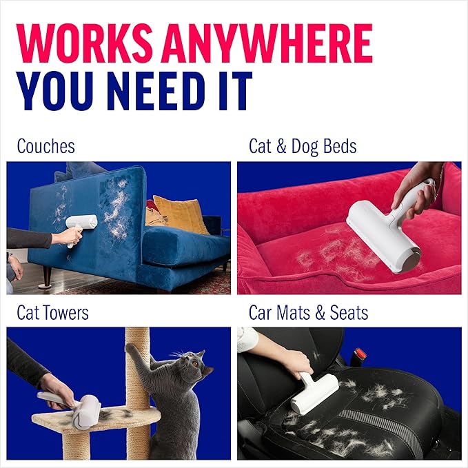 CleanPaws Roller - Reusable Pet Hair Remover